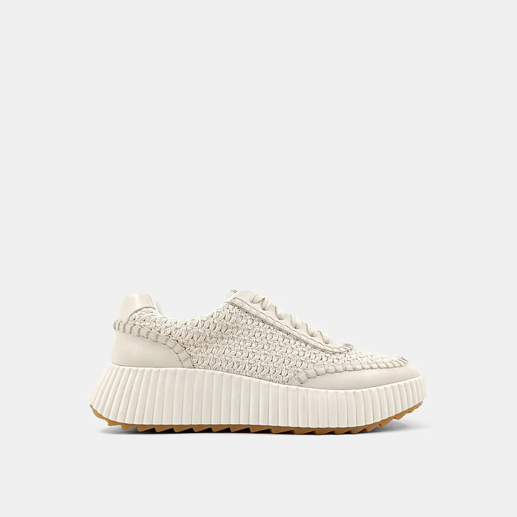 Selina Bone Woven Sneaker - FINAL SALE