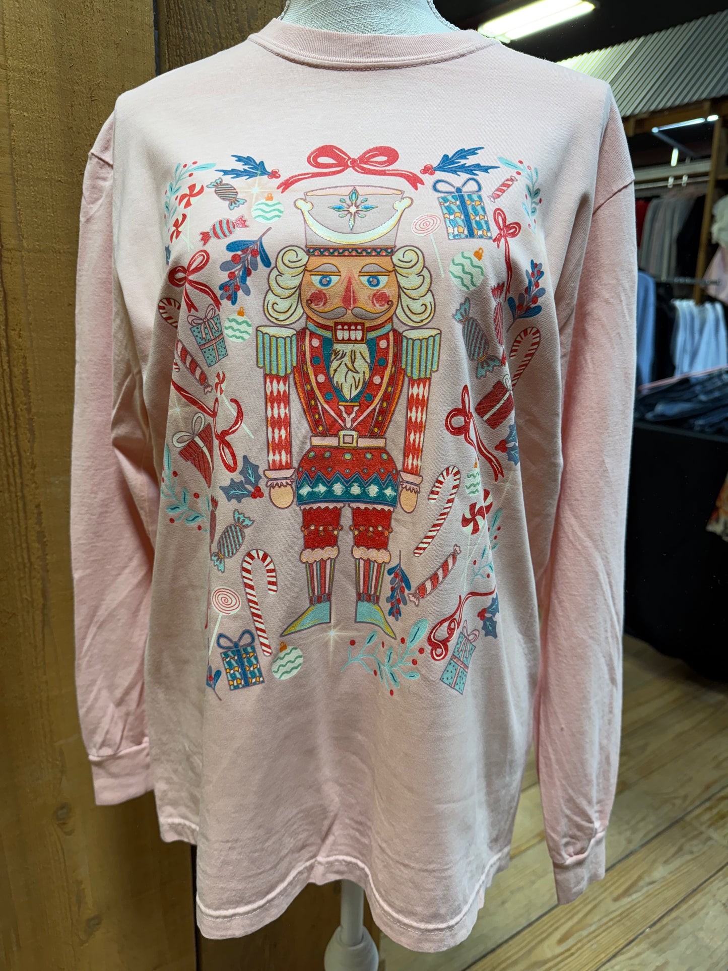 Whimsical Nutcracker - Christmas Graphic Long Sleeve Tee - FINAL SALE