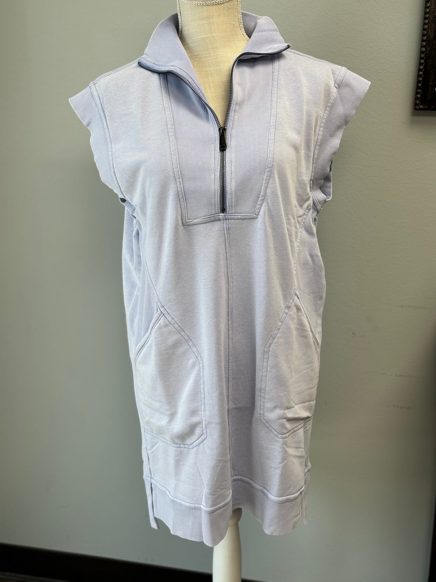 Periwinkle Sweatshirt Dress - FINAL SALE