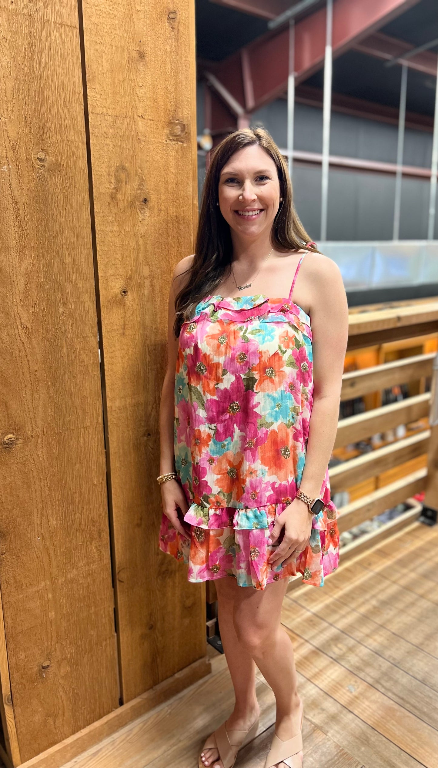 Floral Watercolor Dress
