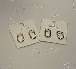 Oval Hoop Earrings *final sale*