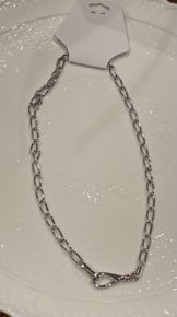 Silver Chain Link Necklace