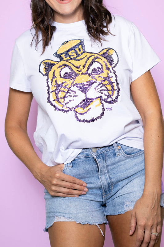 Sequin Tiger Top