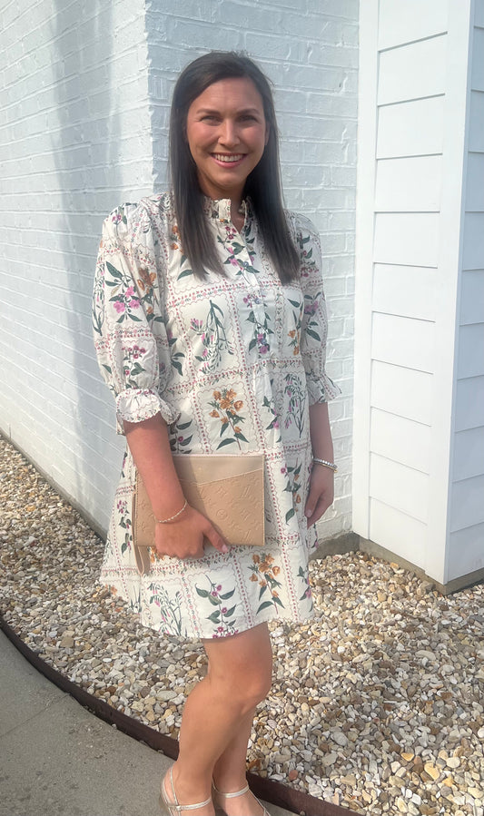 Rustic Floral Dress