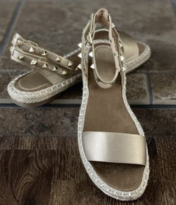 Gold Studded Sandals